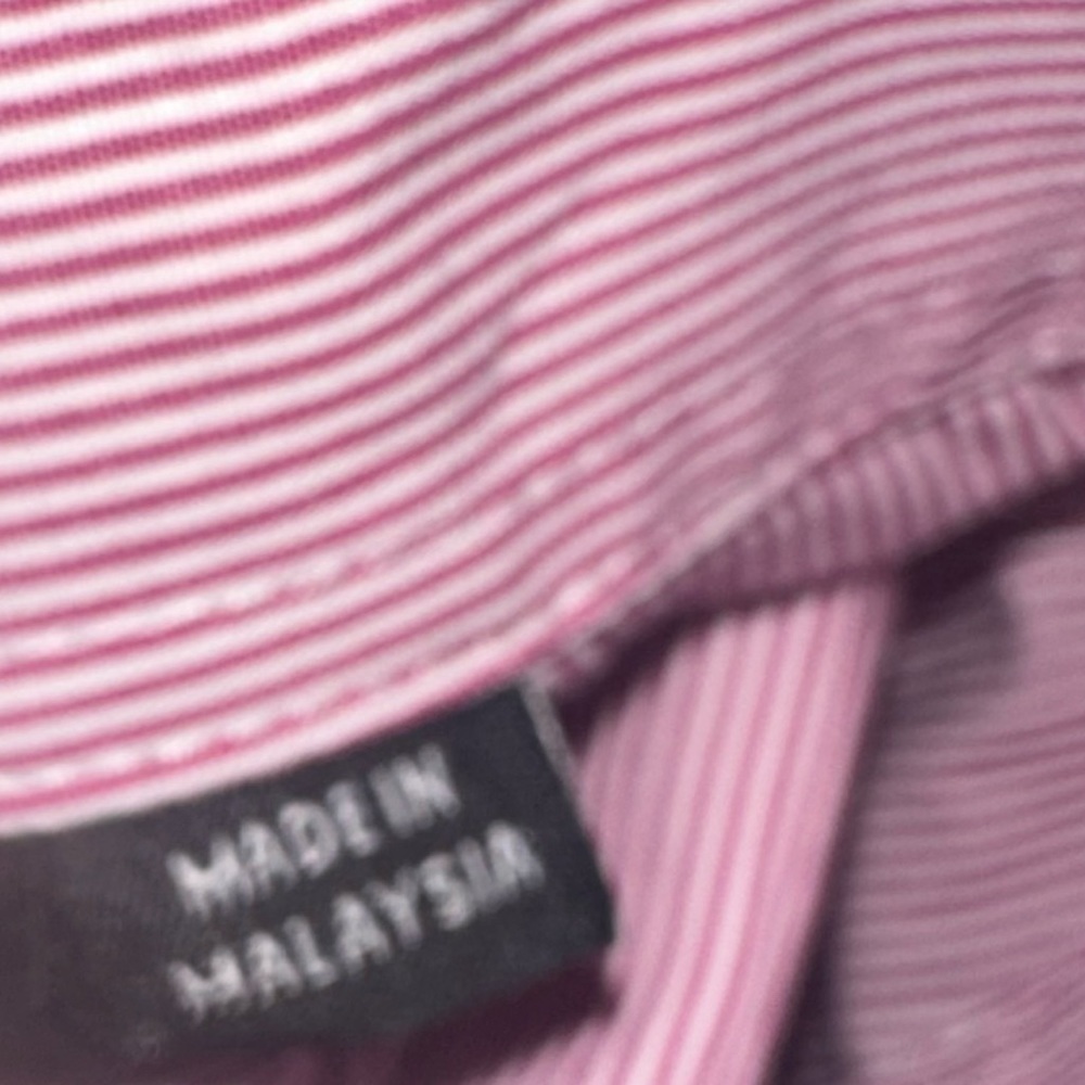 Men’s used Hugo Boss size XL slim fit red striped dress button front shirt - Picture 3 of 4